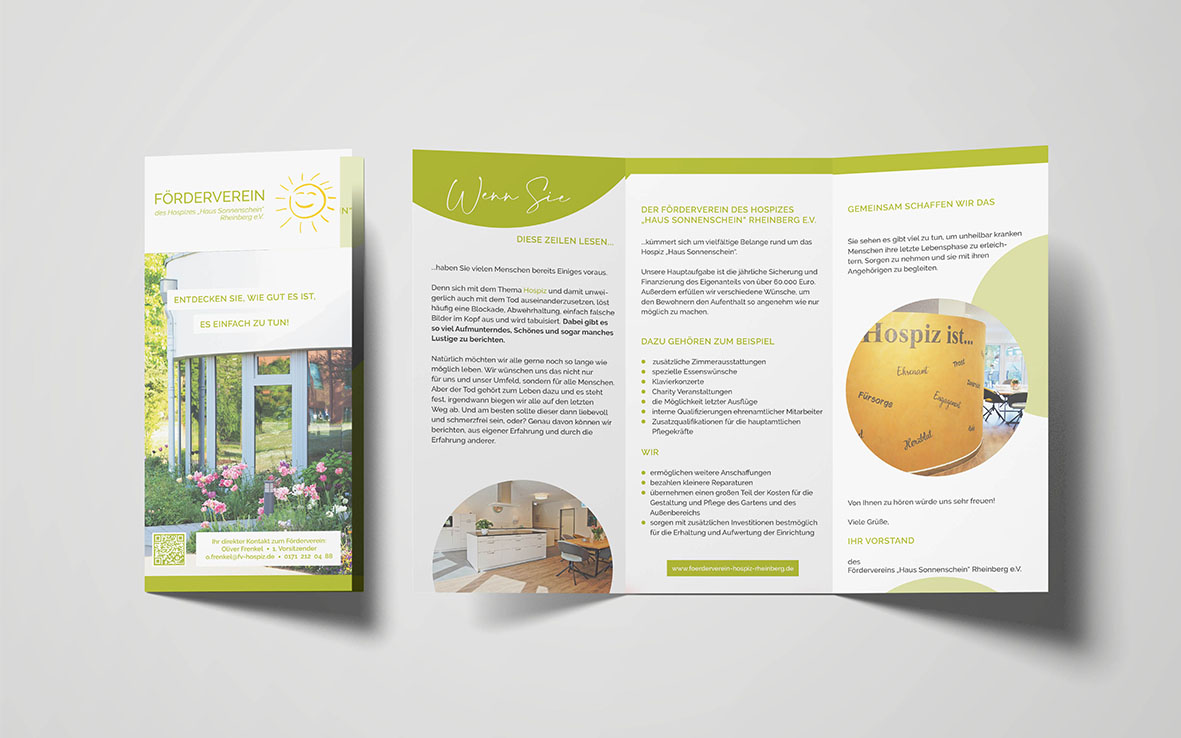 Hospiz Mockup Flyer In Perpetuum Kreativ Agentur